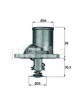 TI 1 83 Termostat, chladivo BEHR