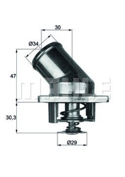 TI 3 92 BEHR termostat chladenia TI 3 92 BEHR