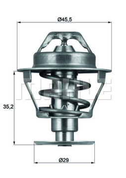 TX 81 89D Termostat, chladivo BEHR