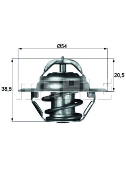 TX 3 83D Termostat, chladivo BEHR