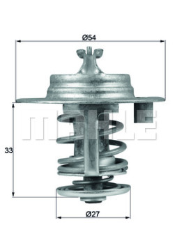 TX 95 83D Termostat, chladivo BEHR