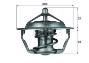 TX 101 83D Termostat, chladivo BEHR