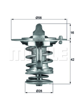 TX 83 77 Termostat, chladivo BEHR