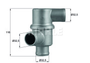 TH 37 80 BEHR termostat chladenia TH 37 80 BEHR