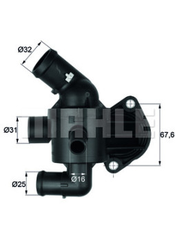 TI 15 92 Termostat, chladivo BEHR