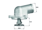 TI 207 87D Termostat, chladivo BEHR