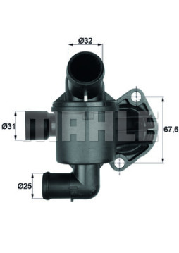 TI 35 87 Termostat, chladivo BEHR