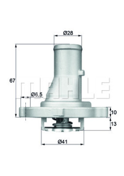 TI 68 87D BEHR termostat chladenia TI 68 87D BEHR