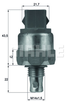 TSW 46 BEHR teplotný spínač ventilátora chladenia TSW 46 BEHR