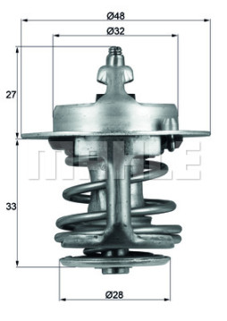 TX 63 83 Termostat, chladivo BEHR