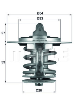 TX 84 77 Termostat, chladivo BEHR