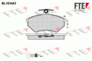 9010013 Sada brzdových destiček, kotoučová brzda FTE