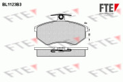 BL1123B3 Sada brzdových destiček, kotoučová brzda FTE