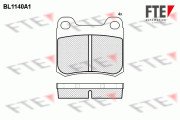 BL1140A1 Sada brzdových destiček, kotoučová brzda FTE