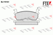 BL1191A1 Sada brzdových destiček, kotoučová brzda FTE