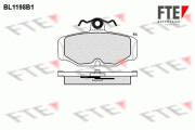 BL1198B1 Sada brzdových destiček, kotoučová brzda FTE