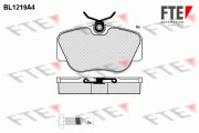 BL1219A4 Sada brzdových destiček, kotoučová brzda FTE