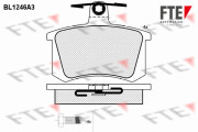 BL1246A3 Sada brzdových destiček, kotoučová brzda FTE