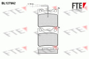 BL1279A2 Sada brzdových destiček, kotoučová brzda FTE