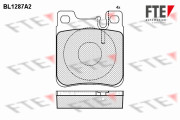 BL1287A2 Sada brzdových destiček, kotoučová brzda FTE