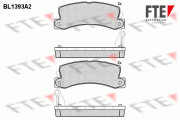 BL1393A2 Sada brzdových destiček, kotoučová brzda FTE