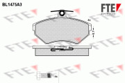 9010202 Sada brzdových destiček, kotoučová brzda FTE