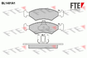 BL1481A1 Sada brzdových destiček, kotoučová brzda FTE