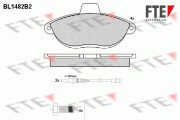 9010212 Sada brzdových destiček, kotoučová brzda FTE