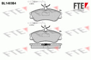 BL1483B4 Sada brzdových destiček, kotoučová brzda FTE