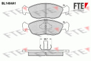 BL1484A1 Sada brzdových destiček, kotoučová brzda FTE