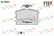 9010228 Sada brzdových destiček, kotoučová brzda FTE