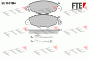 BL1661B4 Sada brzdových destiček, kotoučová brzda FTE