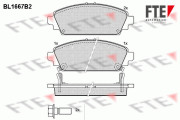 BL1667B2 Sada brzdových destiček, kotoučová brzda FTE