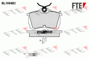 9010284 Sada brzdových destiček, kotoučová brzda FTE