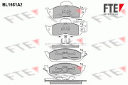 BL1681A2 Sada brzdových destiček, kotoučová brzda FTE