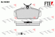 9010294 Sada brzdových destiček, kotoučová brzda FTE