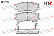 BL1711A2 Sada brzdových destiček, kotoučová brzda FTE
