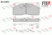 BL1726C2 Sada brzdových destiček, kotoučová brzda FTE