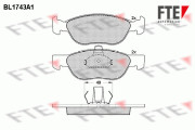 BL1743A1 Sada brzdových destiček, kotoučová brzda FTE