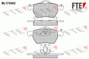 9010329 Sada brzdových destiček, kotoučová brzda FTE