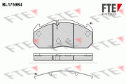 BL1759B4 Sada brzdových destiček, kotoučová brzda FTE