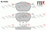 BL1783A3 Sada brzdových destiček, kotoučová brzda FTE