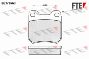 9010355 Sada brzdových destiček, kotoučová brzda FTE