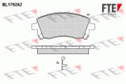 BL1792A2 Sada brzdových destiček, kotoučová brzda FTE