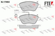 BL1796B4 Sada brzdových destiček, kotoučová brzda FTE