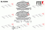 9010407 Sada brzdových destiček, kotoučová brzda FTE