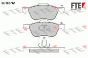 BL1837A1 Sada brzdových destiček, kotoučová brzda FTE