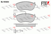 BL1858A4 Sada brzdových destiček, kotoučová brzda FTE