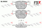 9010443 Sada brzdových destiček, kotoučová brzda FTE