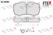 BL1869B2 Sada brzdových destiček, kotoučová brzda FTE